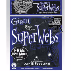 Rubies Stretch Spider Web Halloween Decoration - L, Black