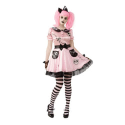 Rubies Skelly Costume Dress - M, Pink/Black