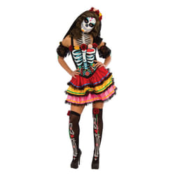 Rubies Womens/Ladies Day Of The Dead Seniora Costume - XL, Black/Red/White