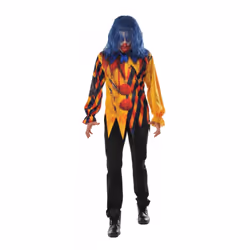Rubies Mens The Killer Clown Costume Top - XL, Yellow/Red