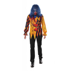 Rubies Mens The Killer Clown Costume Top - XL, Yellow/Red