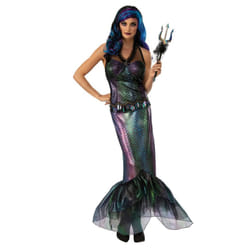 Rubies Womens/Ladies Queen Of The Dark Sea Costume - M, Black/Blue/Green