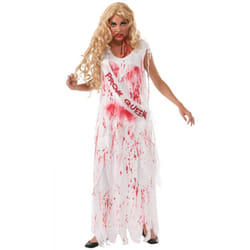 Rubies Bloody Prom Queen Costume - Standard, White/Red