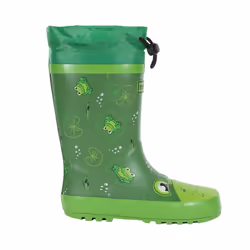 Regatta Childrens/Kids Mudplay Jnr Frog Square Wellington Boots - 1 UK, Frog Green
