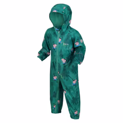 Regatta Childrens/Kids Peppa Pig Dinosaur Snowsuit - 4-5 Years, Jellybean Green