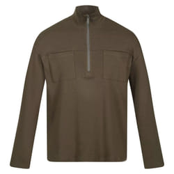 Regatta Mens Ferdo Fleece Top - XL, Dark Khaki