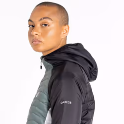 Dare 2B Womens/Ladies Surmount II Wool Padded Jacket - 10 UK, Duck Green/Black