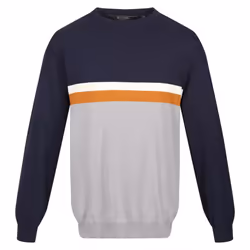 Regatta Mens Kaelen Colour Block Knitted Jumper