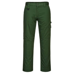 Portwest Mens Super Work Trousers - 42R, Forest Green