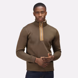 Regatta Mens Galador Half Zip Fleece Top - S, Dark Khaki
