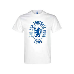 Chelsea FC Unisex Adult 1905 T-Shirt - S, White/Blue