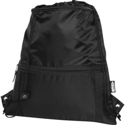 Bullet Adventure Recycled Insulated Drawstring Bag - One Size, Solid Black