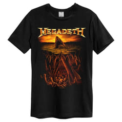 Amplified Unisex Adult Shark Nukes Megadeth T-Shirt - XXL, Black