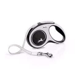Flexi New Comfort Tape Retractable Dog Lead - 5m, Black