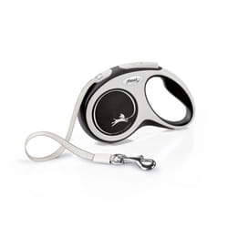 Flexi New Comfort Tape Retractable Dog Lead - 5m, Black