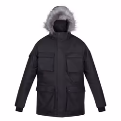 Regatta Mens Aziel Waterproof Parka - M, Black