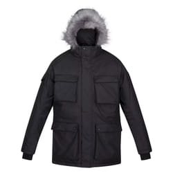 Regatta Mens Aziel Waterproof Parka - M, Black