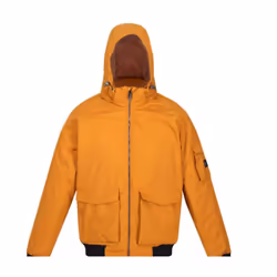 Regatta Mens Faizan Hooded Waterproof Jacket - 2XL, Cathay Spice