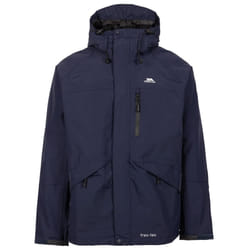 Trespass Mens Corvo Hooded Full Zip Waterproof Jacket/Coat - 3XL, Navy