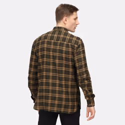 Regatta Mens Lance Checked Shirt - S, Dark Khaki