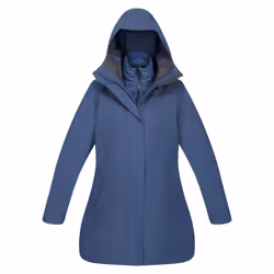 Regatta Womens/Ladies Denbury III 2 in 1 Waterproof Jacket - 8 UK, Dark Denim
