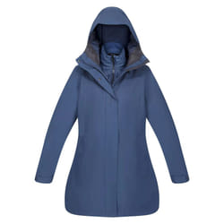 Regatta Womens/Ladies Denbury III 2 in 1 Waterproof Jacket - 8 UK, Dark Denim