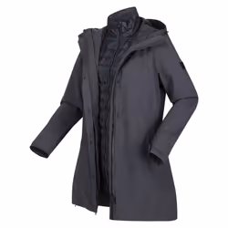 Regatta Womens/Ladies Denbury III 2 in 1 Waterproof Jacket - 10 UK, Seal Grey