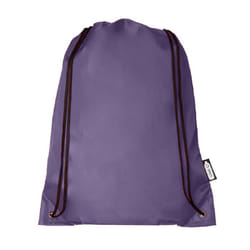 Bullet Oriole Recycled Drawstring Backpack - One Size, Purple