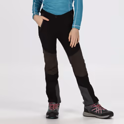 Regatta Childrens/Kids Tech Mountain Hiking Trousers - 3-4 Years, Black/Ash
