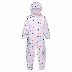 Regatta Childrens/Kids Pobble Peppa Pig Polka Dot Waterproof Puddle Suit