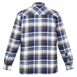 Regatta Mens Thamos Checked Long-Sleeved Shirt - 2XL, Navy/Gold Sand