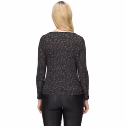 Regatta Womens/Ladies Frayda Animal Print Cowl Neck Top - 10 UK, Black/Storm Grey