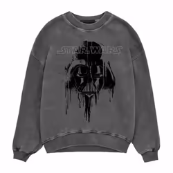 Star Wars Unisex Adult Darth Vader Drips Sweatshirt - L, Black