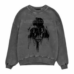 Star Wars Unisex Adult Darth Vader Drips Sweatshirt - S, Black
