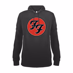 Amplified Unisex Adult Double F Logo Foo Fighters Hoodie - M, Slate