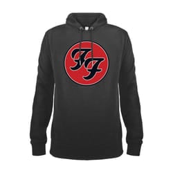 Amplified Unisex Adult Double F Logo Foo Fighters Hoodie - M, Slate
