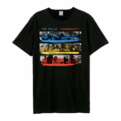 Amplified Unisex Adult Synchronicity The Police T-Shirt - L, Black