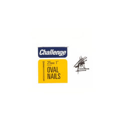 Challenge Oval Bright Steel Wire Nails - 50mm, Silver