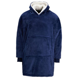 Ribbon Unisex Adult Reversible Oversized Hoodie - One Size, Blue