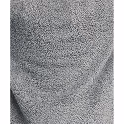 Ribbon Unisex Adult Teddy Fleece Oversized Hoodie - One Size, Grey