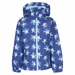 Trespass Girls Joyfull Flower Raincoat - 7-8 Years, Dark Blue