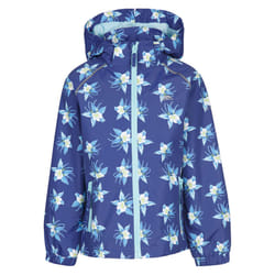 Trespass Girls Joyfull Flower Raincoat - 7-8 Years, Dark Blue