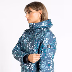 Dare 2B Womens/Ladies Verdict Animal Print Insulated Hooded Ski Jacket - 8 UK, Canton Green