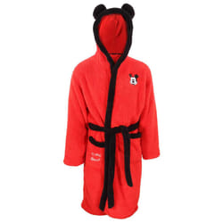 Disney Unisex Adult Mickey Mouse Logo Dressing Gown - L-XL, Red