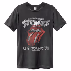 Amplified Unisex Adult US Tour 78 The Rolling Stones T-Shirt