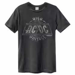 Amplified Unisex Adult High Voltage Tour AC/DC T-Shirt - 3XL, Charcoal