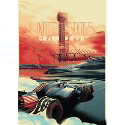 Zoom Circuit Of The Americas 2018 Formula 1 Poster - 40cm x 30cm, Multicoloured