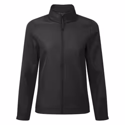 Premier Womens/Ladies Windchecker Recycled Printable Soft Shell Jacket - 2XL, Black