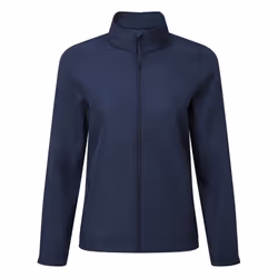 Premier Womens/Ladies Windchecker Recycled Printable Soft Shell Jacket - XL, Navy