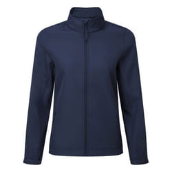 Premier Womens/Ladies Windchecker Recycled Printable Soft Shell Jacket - XL, Navy
